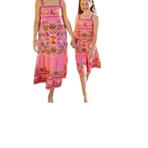 10 New with Tags J.Marie Landon Embroidered Tiered Dress